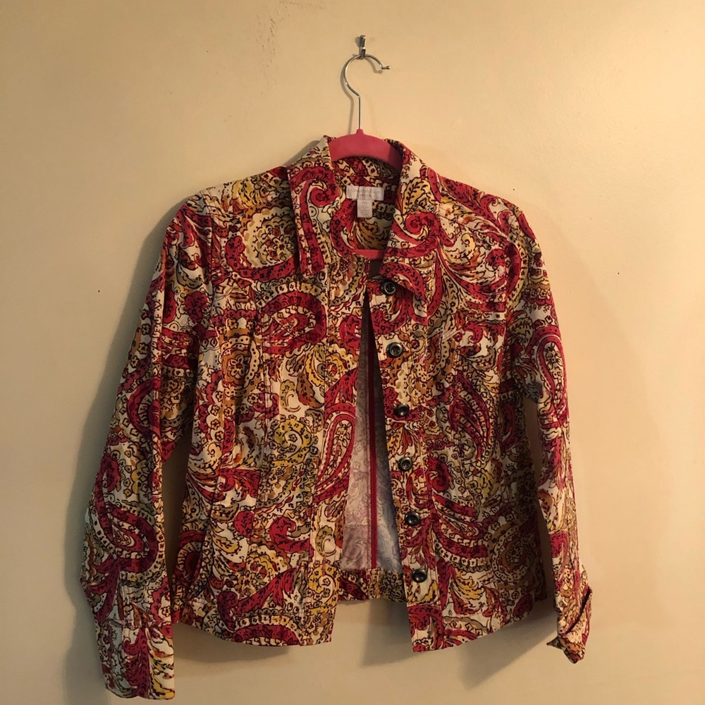 Printed cotton jacket